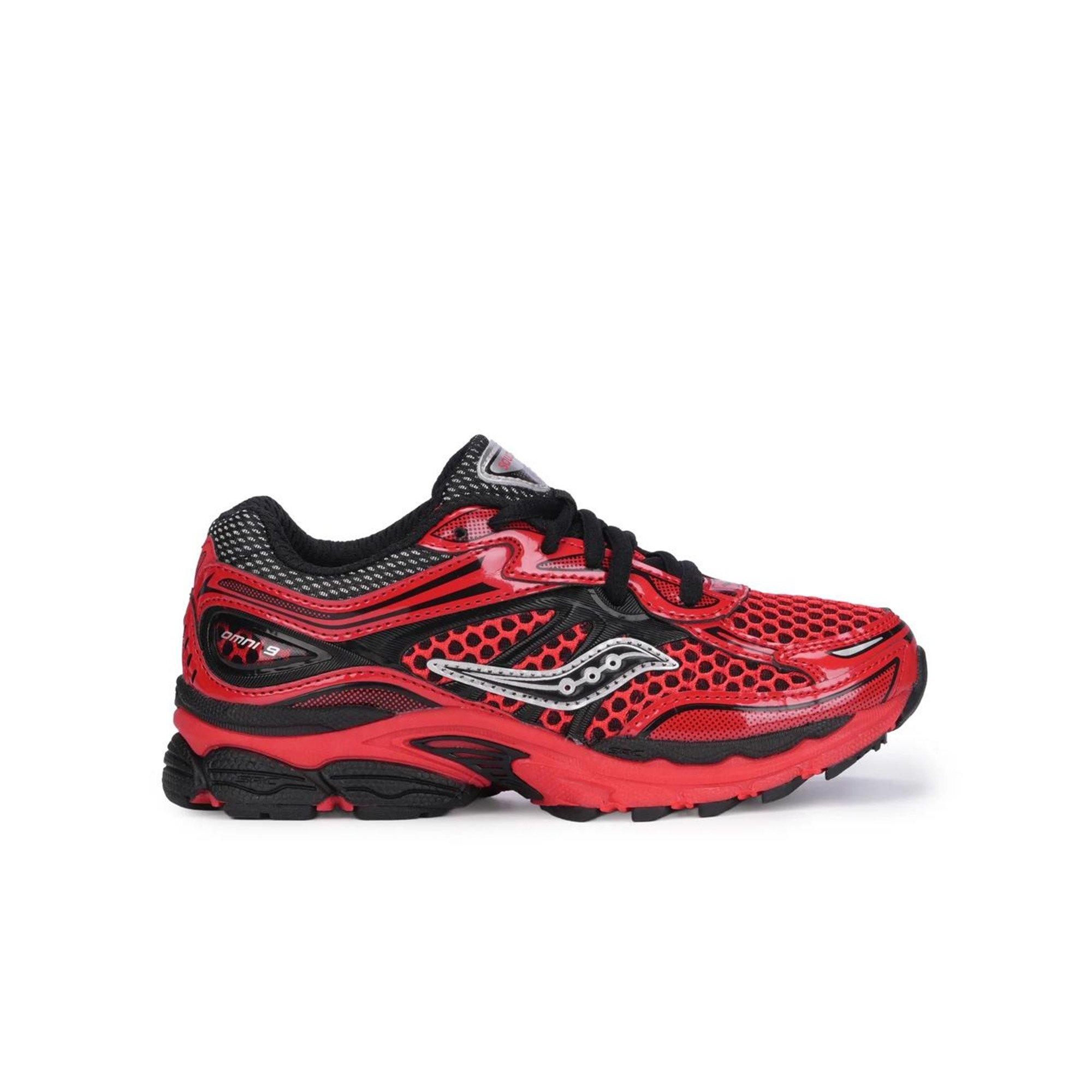 Saucony Omni 9 KDZ "Crimson/Black" Preschool Boys' Shoe - RED/BLACK